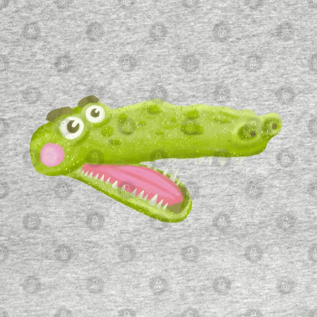 Funny head of crocodile by Mimie20